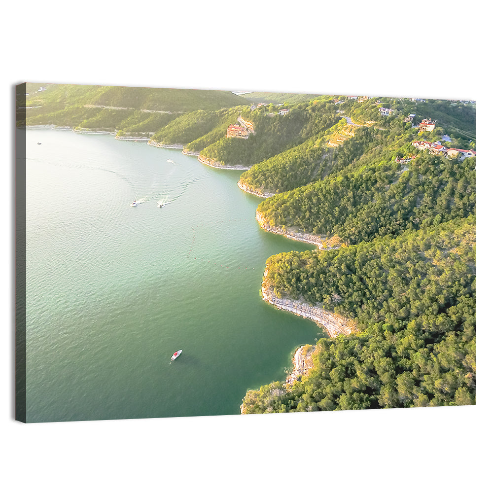Lake Travis Aerial View Wall Art