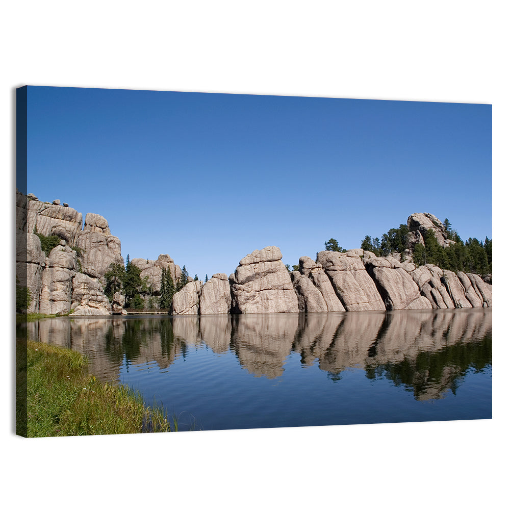 Sylvan Lake Reflection Wall Art, canvas print, landscape