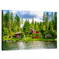 Finnish Lakeside Cottages Wall Art