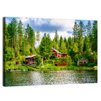 Finnish Lakeside Cottages Wall Art