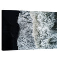 Aerial Black Sand Shoreline Wall Art