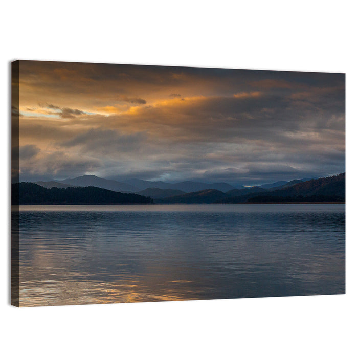 Lake Eildon Sunrise Wall Art as a canvas print