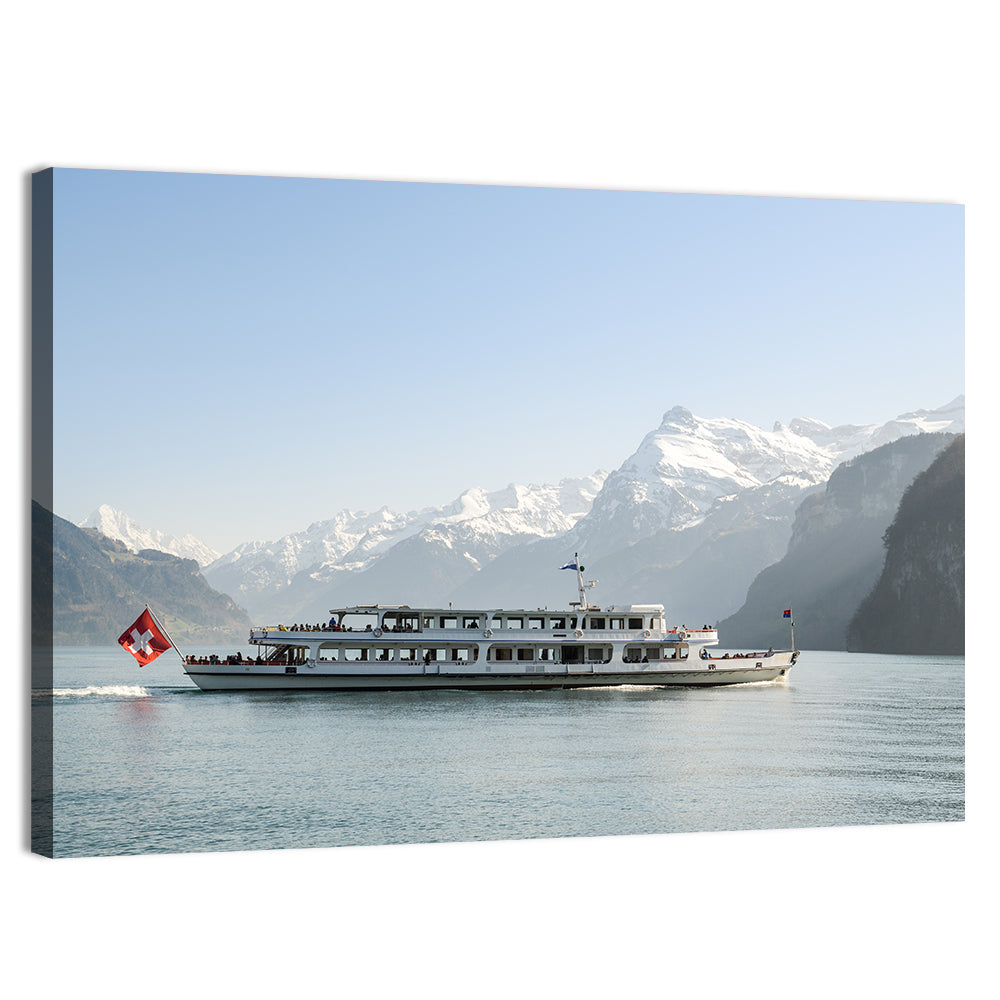 Lake Lucerne Passenger Boat Wall Art
