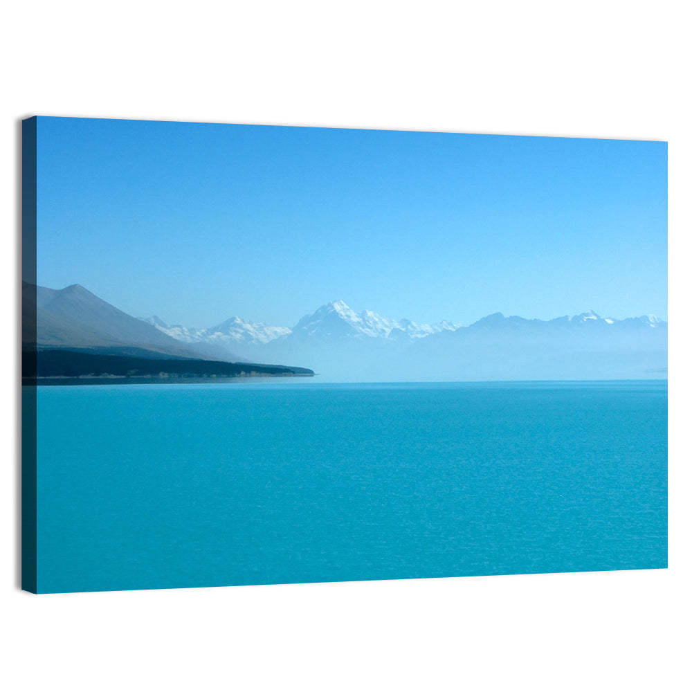 Turquoise Lake Pukaki View of Mount Cook Wall Art