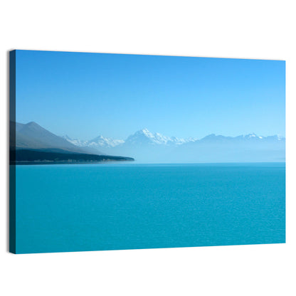 Turquoise Lake Pukaki View of Mount Cook Wall Art