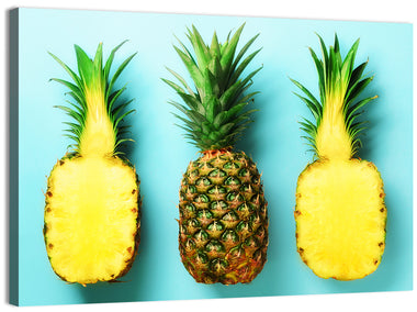 Three Pineapples Minimalist Design Wall Art