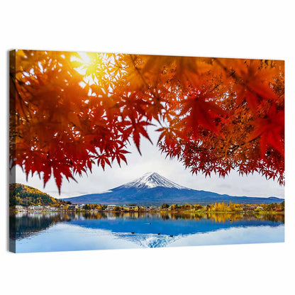 Mount Fuji Over Lake Kawaguchiko Wall Art