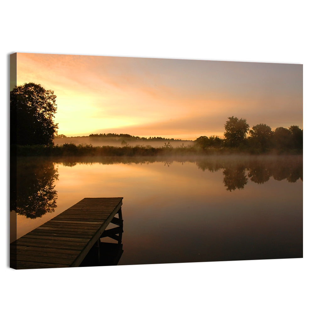 Golden Morning Pier Wall Art