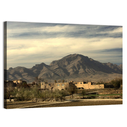 Afghan Mountain Village Wall Art