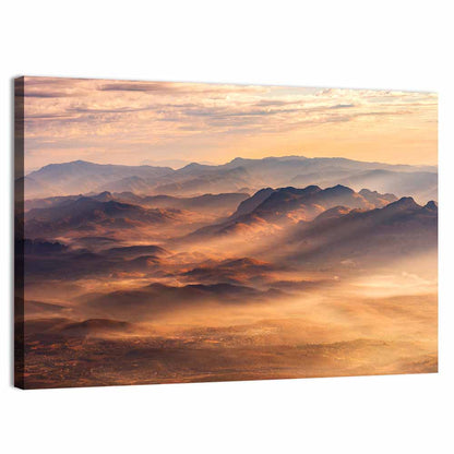 Misty Chiangdao Mountain at Golden Hour Wall Art