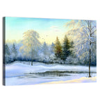 Frozen Lake Reflection Wall Art