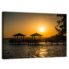 Lake Dardanelle Pier Sunset Wall Art