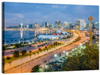 Luanda Bay Twilight Skyline Wall Art