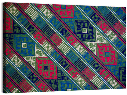 Handwoven Geometric Textile Wall Art