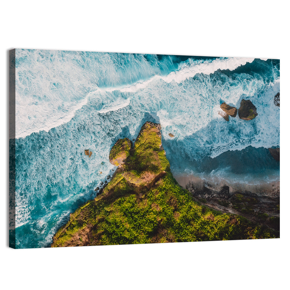 Bali Aerial Cliff View Wall Art