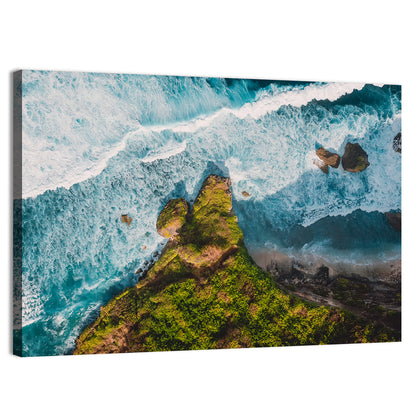 Bali Aerial Cliff View Wall Art