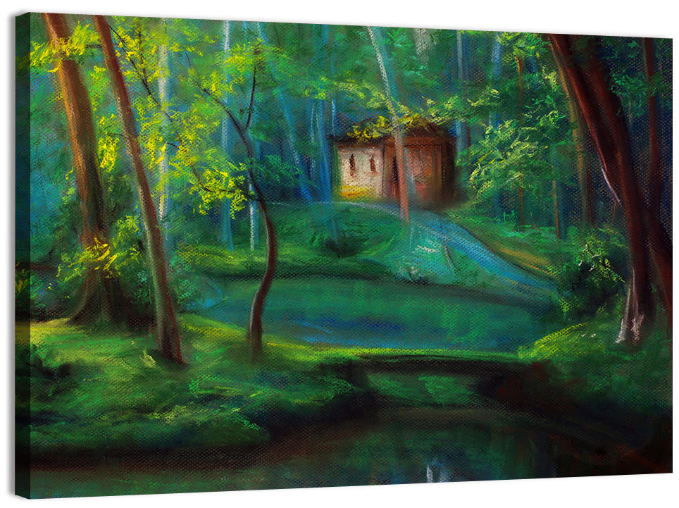 Woodland Fairy Cottage Wall Art
