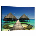 Maldives Overwater Bungalows Wall Art