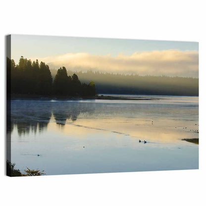 Misty Sunrise at Lake Almanor Wall Art