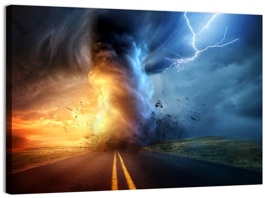 Road to a Twisting Tornado Wall Art