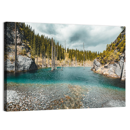 Sunken Forest at Kaindy Lake Wall Art