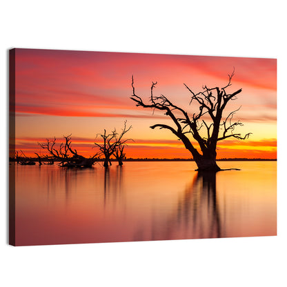 Lake Bonney Sunset Reflections Wall Art