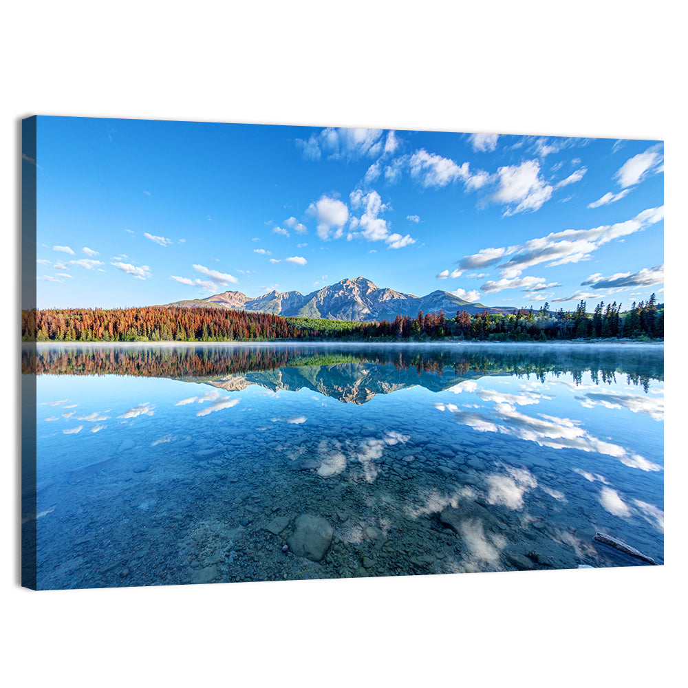 Patricia Lake Autumn Reflection Wall Art