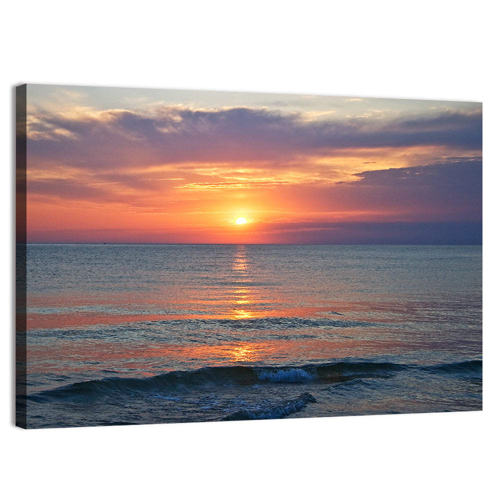 Lake Michigan Sunset Reflection Wall Art