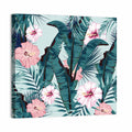 Tropical Hibiscus Pattern Wall Art
