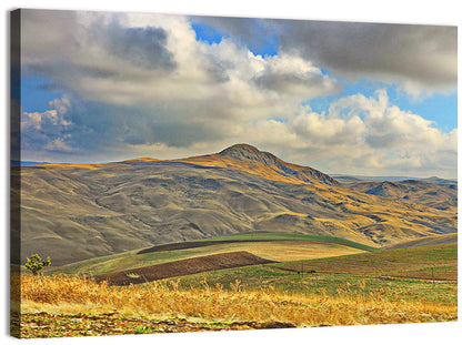 Shamakhi Valley Harvest Fields Wall Art