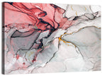 Pink Gray Marble with Gold Veins Wall Art