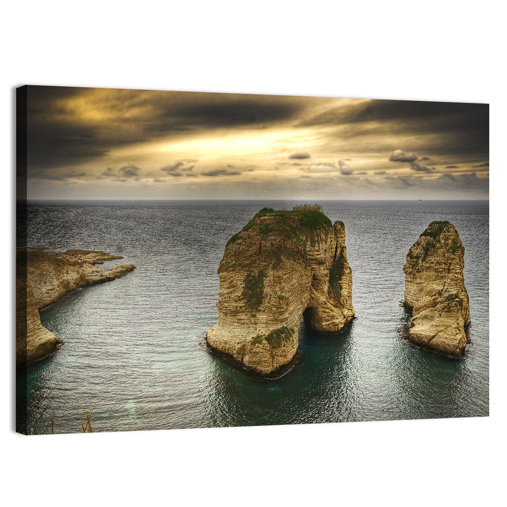 Pigeon Rocks, Raouché Wall Art