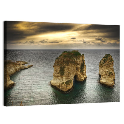 Pigeon Rocks, Raouché Wall Art