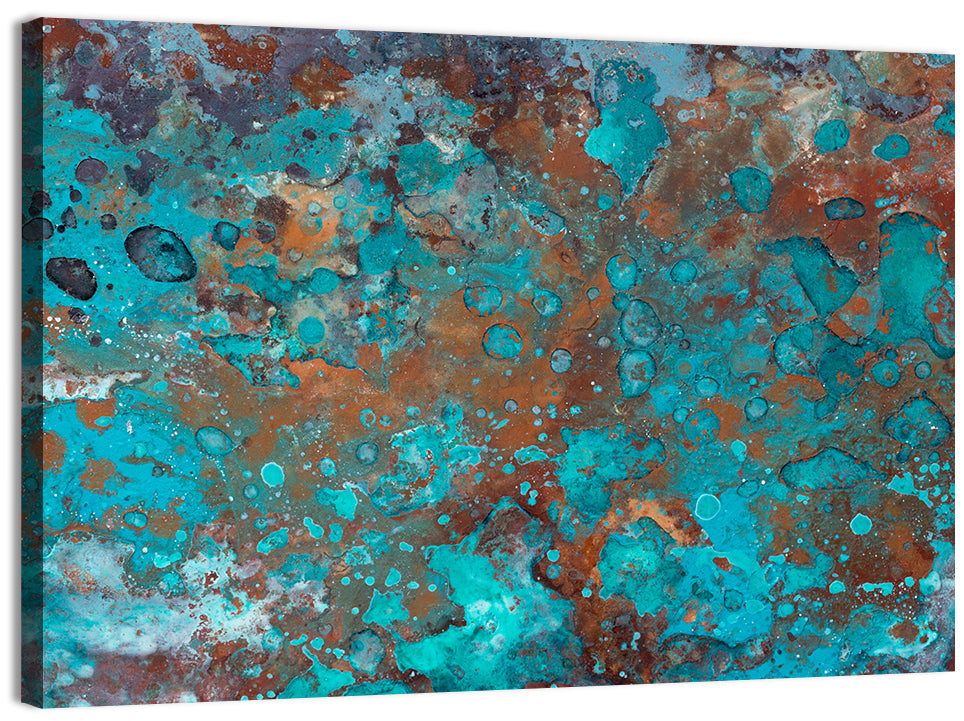 Oxidized Metal Abstract Texture Wall Art