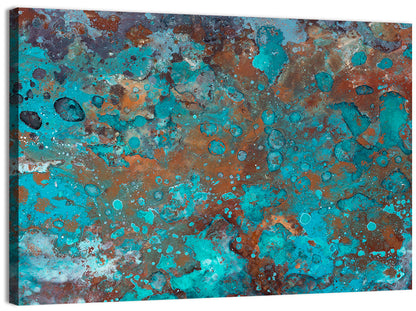 Oxidized Metal Abstract Texture Wall Art