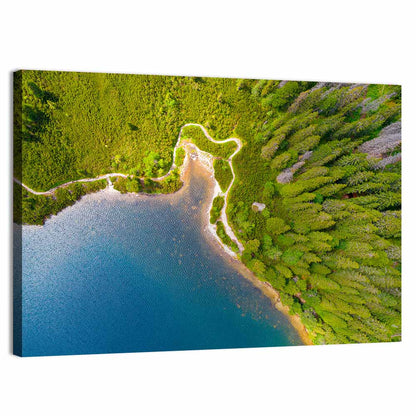 High Tatras Lake Aerial View Wall Art