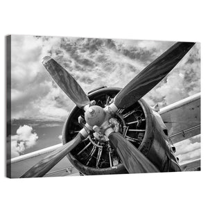 Retro Airplane Turbine Wall Art