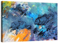 Vivid Icy Nebula Abstract Wall Art