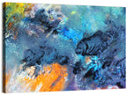 Vivid Icy Nebula Abstract Wall Art