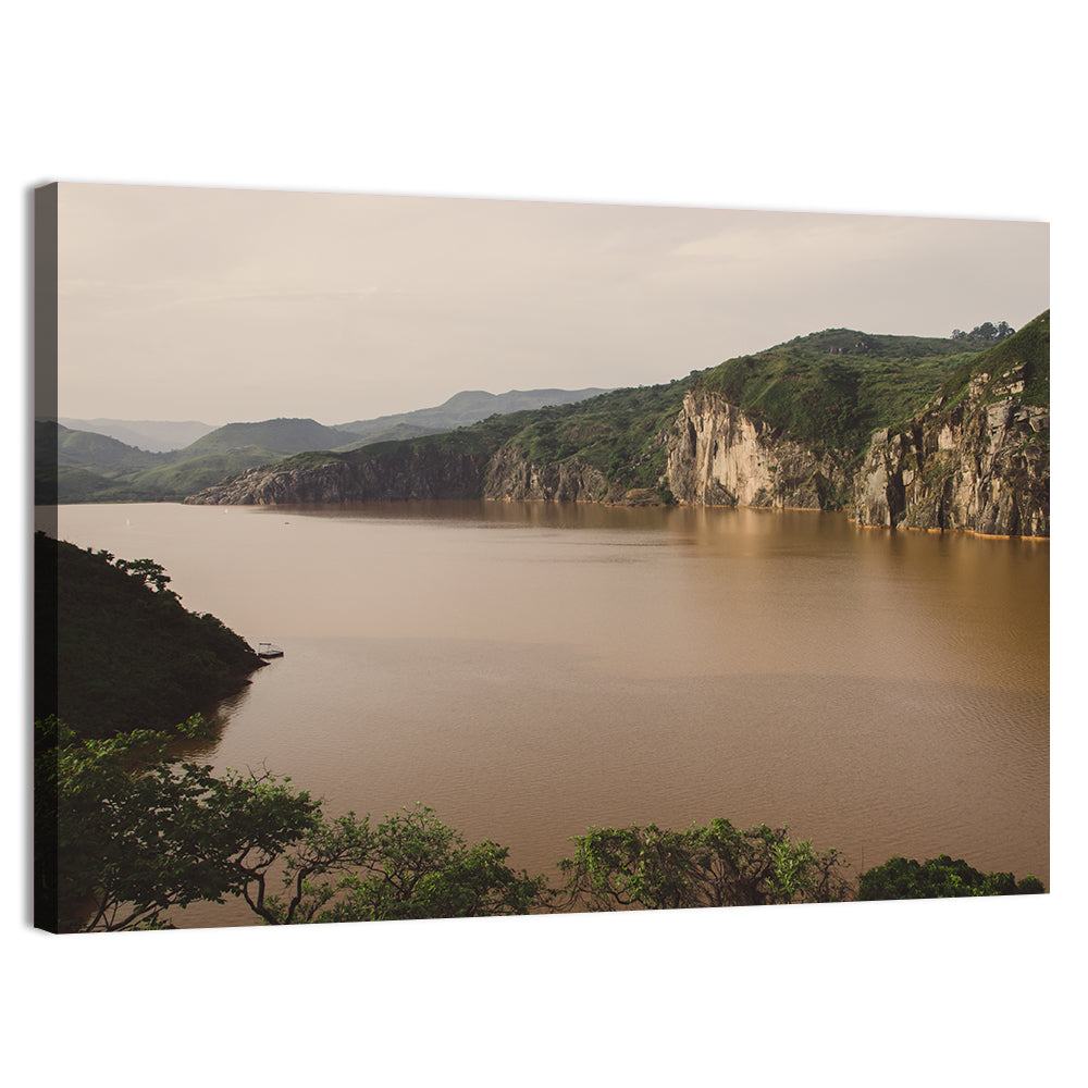 Lake Nyos Cliff View Wall Art