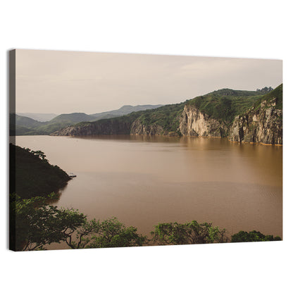 Lake Nyos Cliff View Wall Art