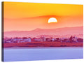 Golden Salt Lake Sunset Wall Art