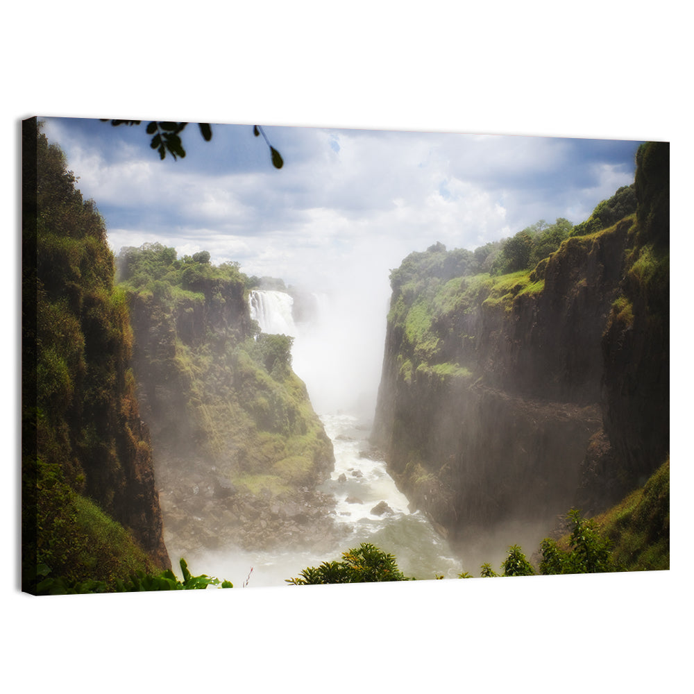 Victoria Falls Zambezi Gorge Wall Art, canvas print, landscape