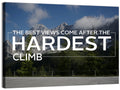 Snow Capped Peaks with Motivational Quote Wall Art