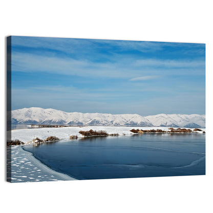 Lake Sevan Winter Landscape Wall Art