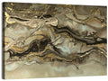 Golden Marbled Texture Wall Art