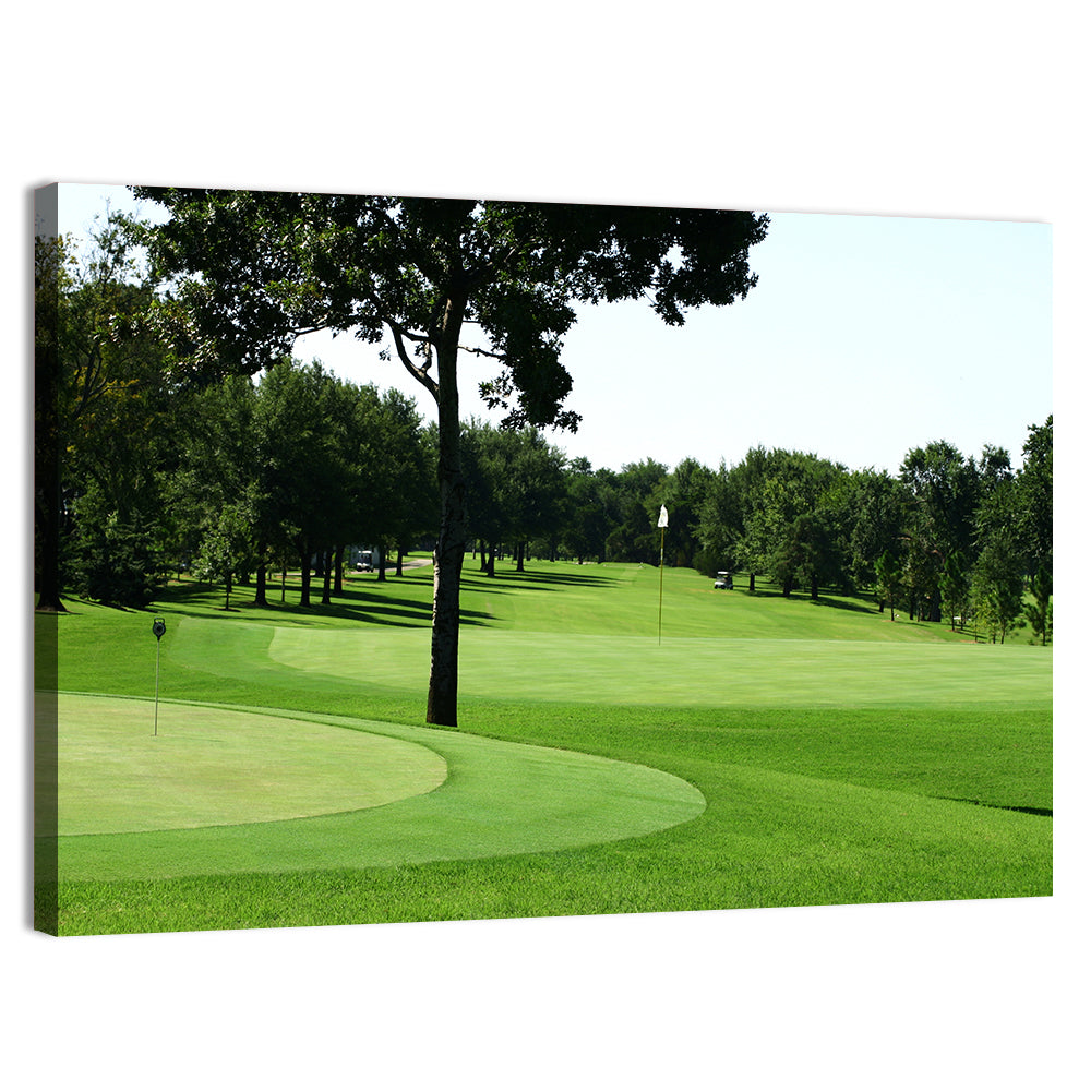 Oklahoma Golf Course Greens Wall Art