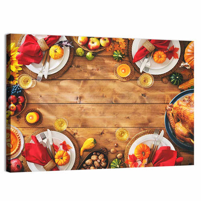 Rustic Thanksgiving Tabletop Wall Art