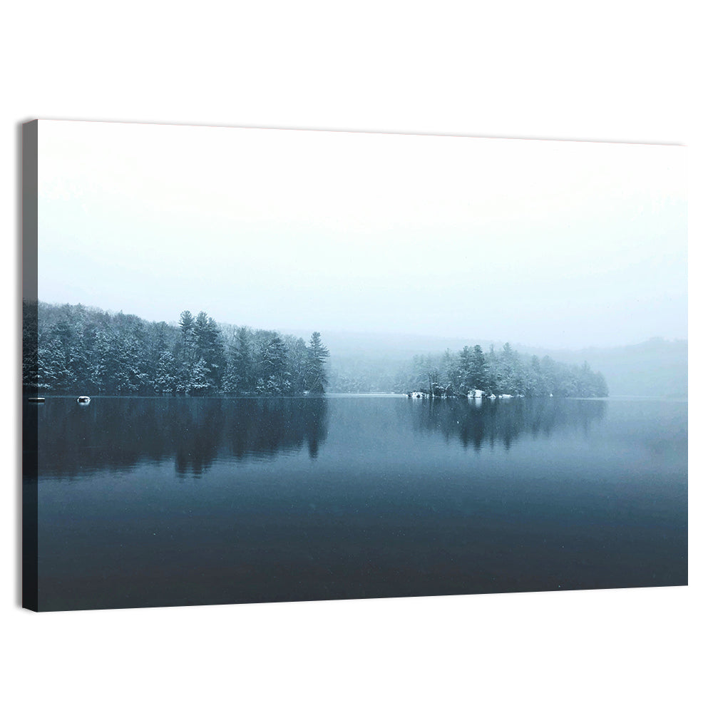 Burr Pond Winter Reflection Wall Art