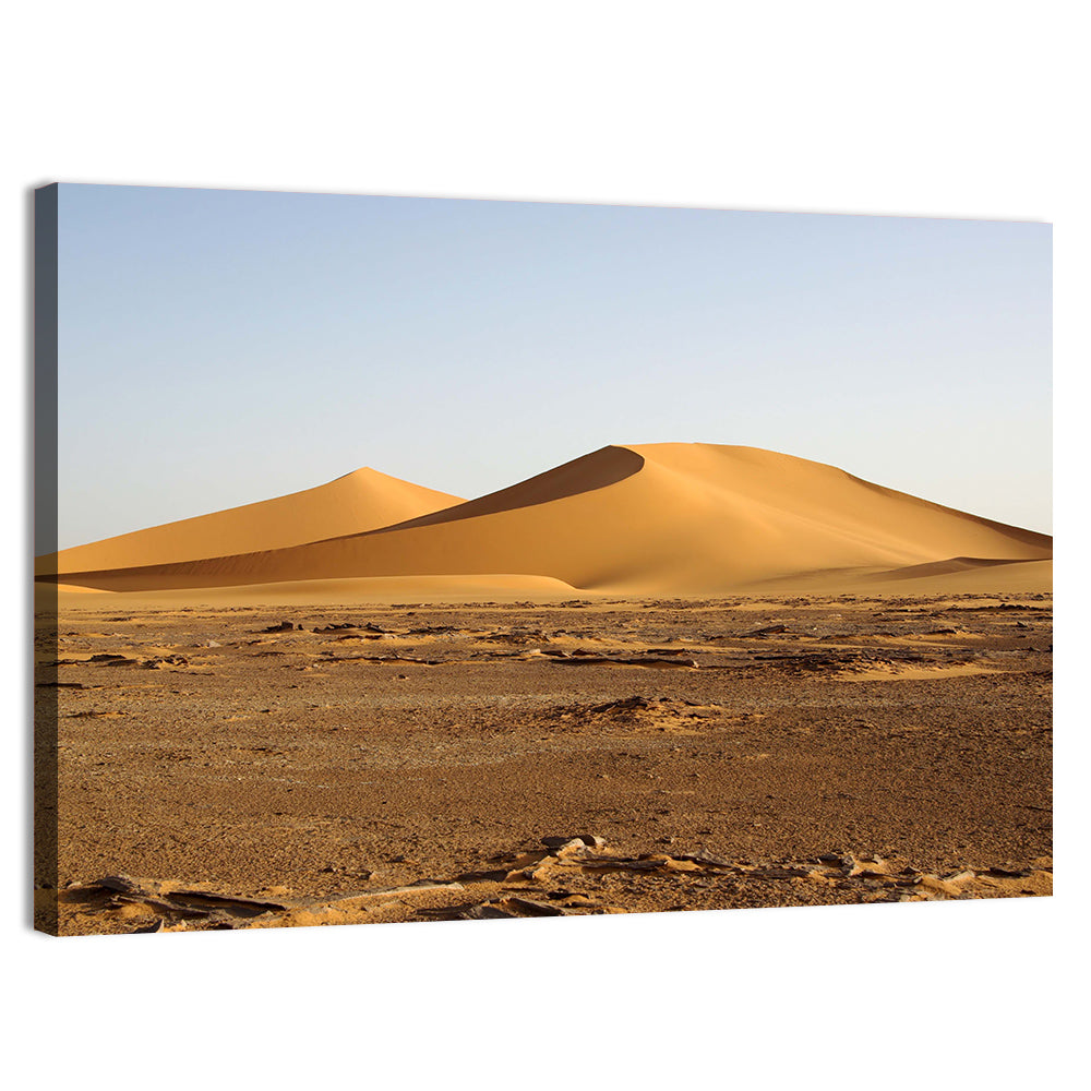 Golden Hour Desert Dunes Wall Art, canvas print, landscape